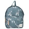 children's backpack stories blue detail with name