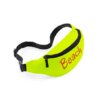 hip bag fluorescent yellow with name
