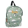 children's backpack dress up green with name